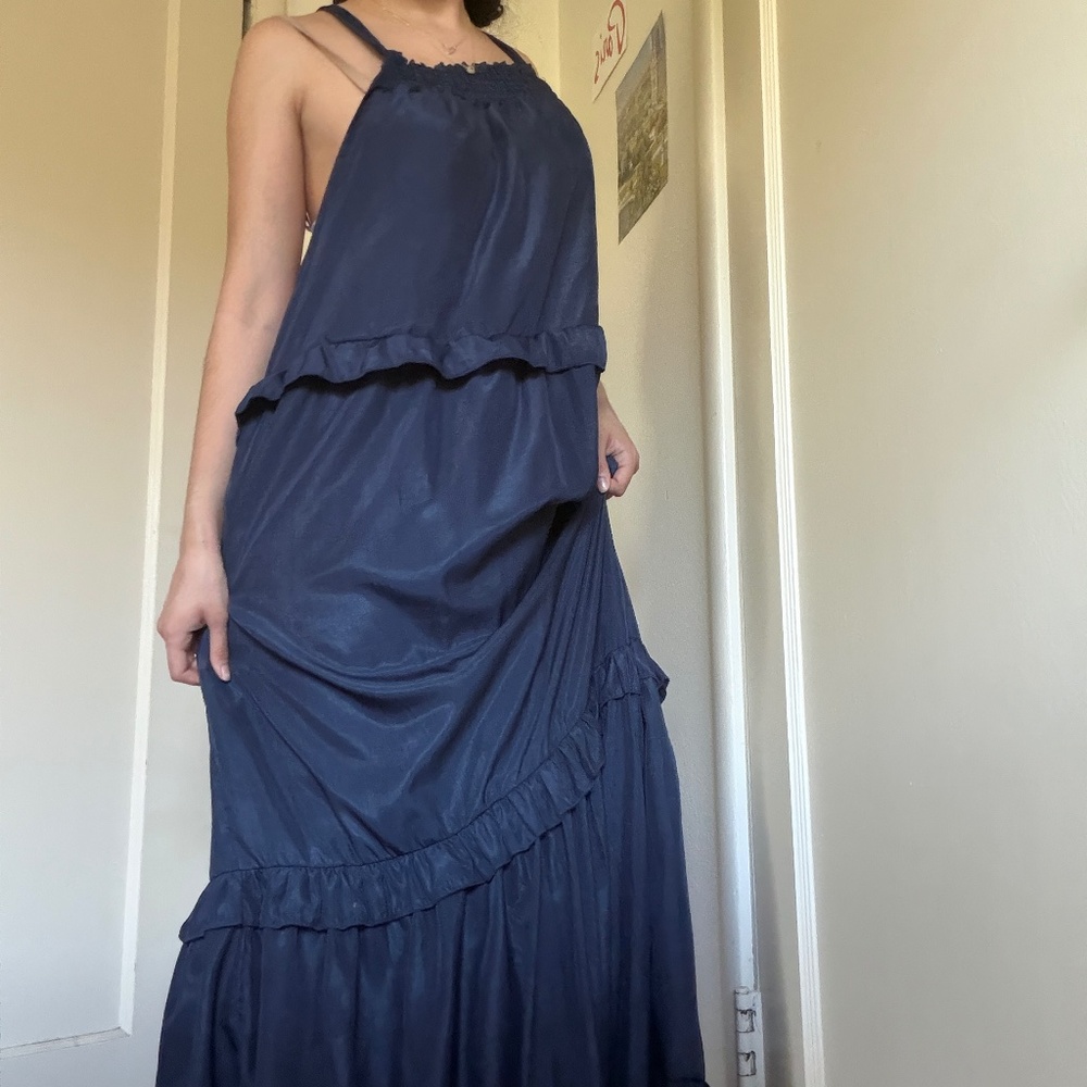 Flowy maxi boho style dress